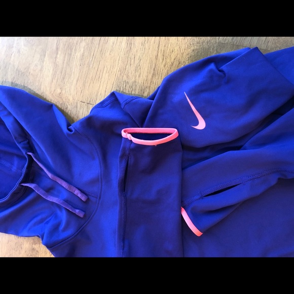 Nike Tops - Nike Pro Women’s Sz S, Dri-Fit Purple Hoodie